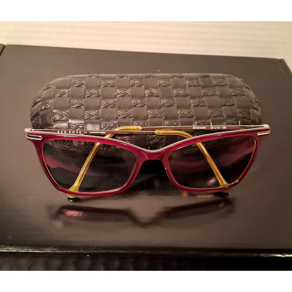 Red Rose Este 6004 Eyeglasses Frames 53 16 140 Glasses USED